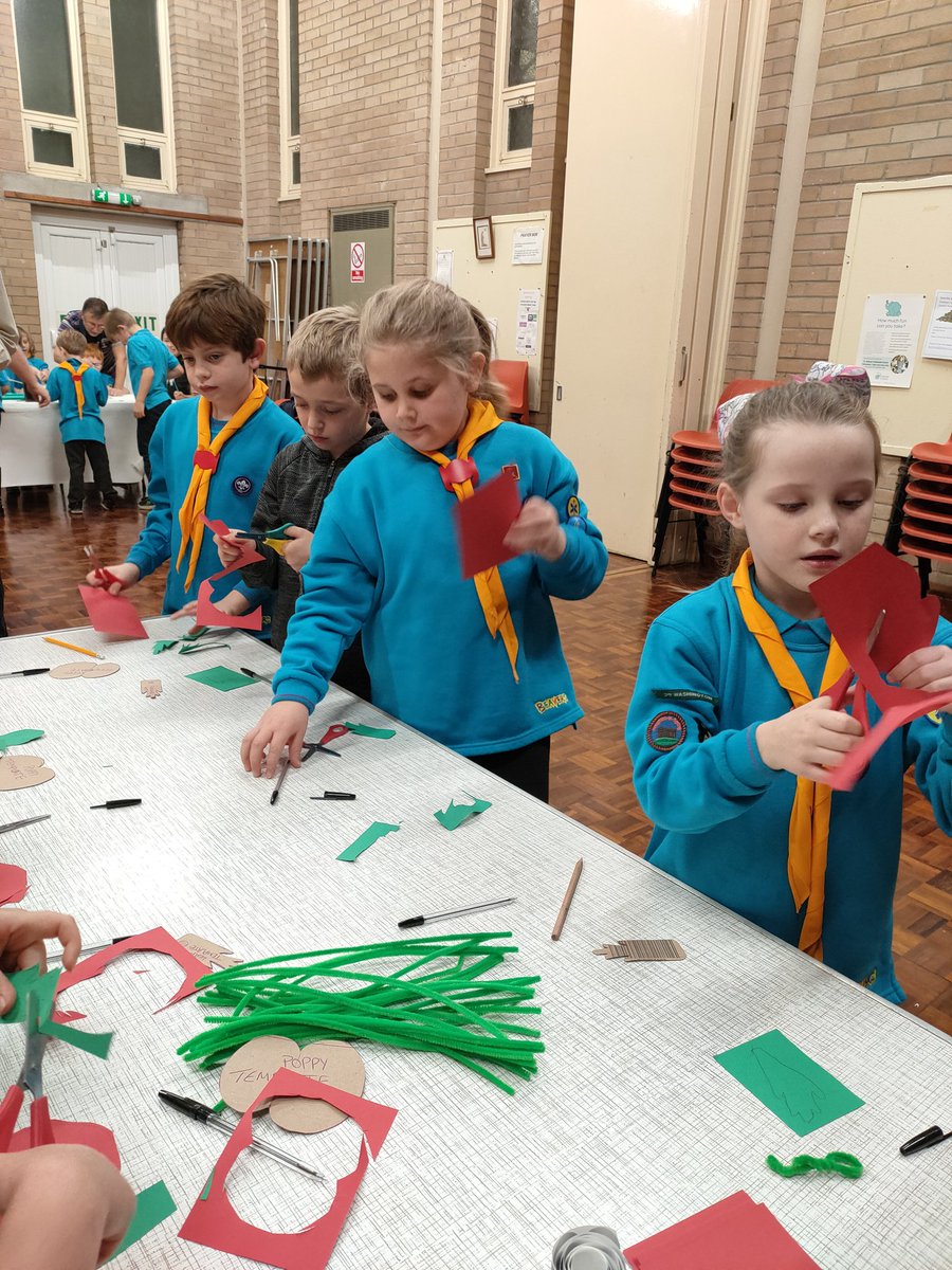 3rdwashscouts's tweet photo. Tonight our Beavers wowed us with their amazing craft skills and made some poppies for remembrance Day. @PoppyLegion @UKScouting  #crafts #WeWillRememberThem https://t.co/dTxrb1KLvs