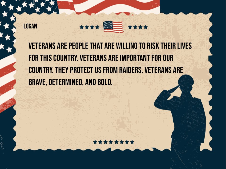 Thank you, Veterans, for all you do! 🇺🇸❤️🤍💙 #VeteransDay #WISDgreatness #TESbulldogs #4thGrade ⁦<a href="/WallerTechTeam/">Waller ISD Tech Team</a>⁩