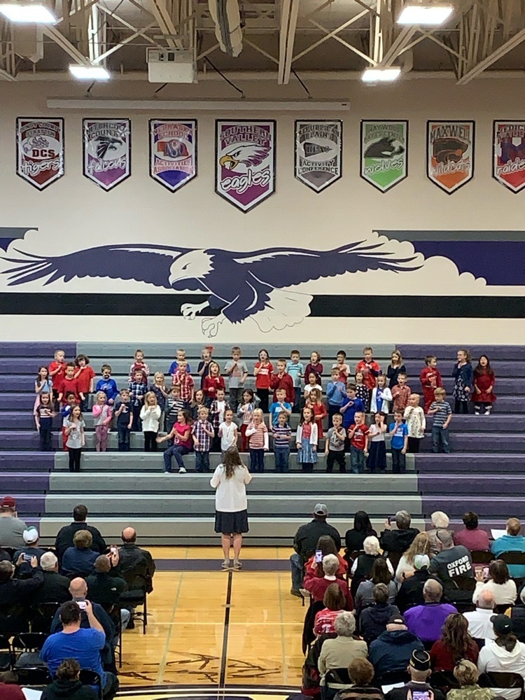SVEagles's tweet photo. What a great Veterans Day Program!!! Thank you to our Veterans for your service!! https://t.co/gpl1sIOWli
