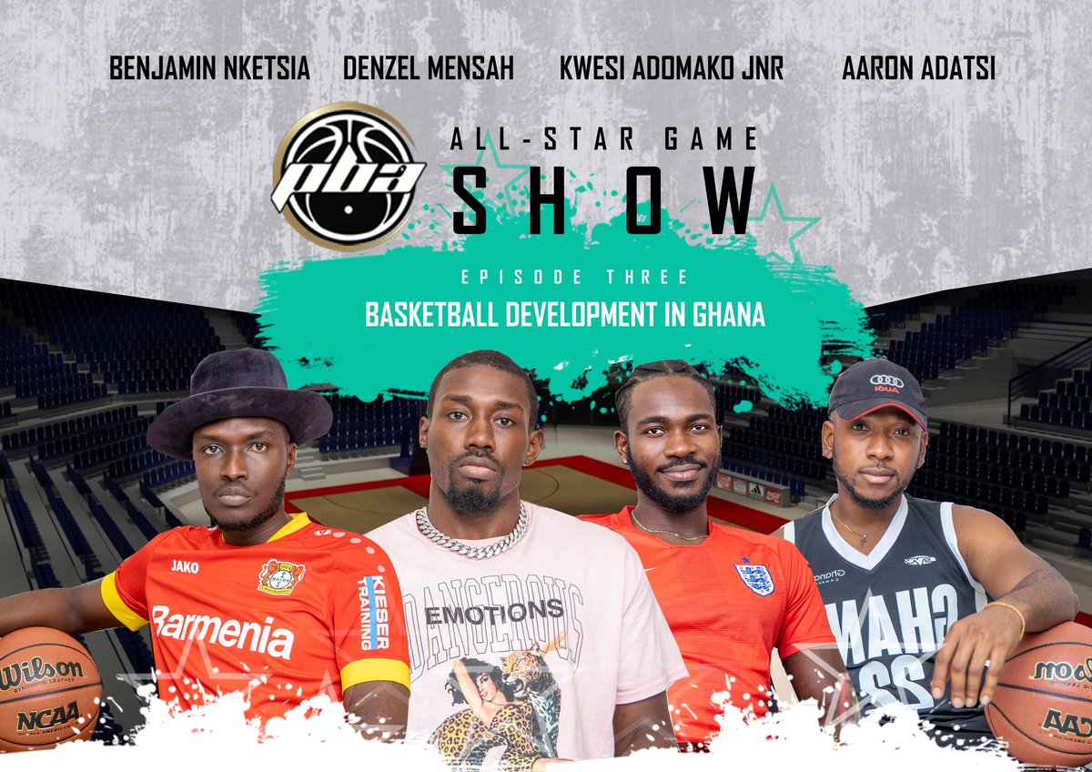probasketballgh's tweet photo. THE ALL-STAR GAME SHOW  EPISODE THREE - BASKETBALL DEVELOPMENT IN GHANA
🔥🔥🇬🇭🇬🇭
 COMING SOON .... @GDASG21

Join the conversation with @iamaaronadatsi , @KojoNketsia, @deucemensah and @izz_pkay
DON’T MISS OUT !! 
#ghanadecember #ghanadiaspora #ghana4us #allstargame #ghanavsworld https://t.co/Ufxm4vVKrg