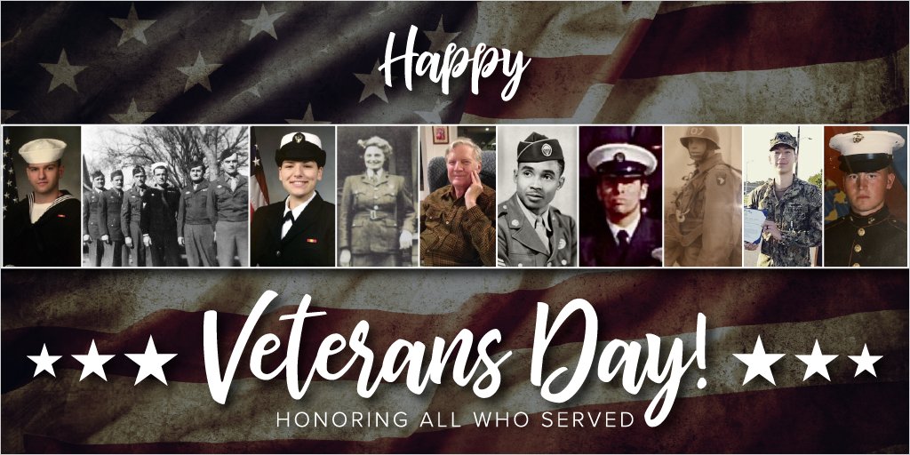 ELBlearning's tweet photo. Happy Veterans Day to those who have served and are serving! We thank you for your service. In the image are some of our employees' loved ones who are veterans. https://t.co/JJP3fwVZ6S