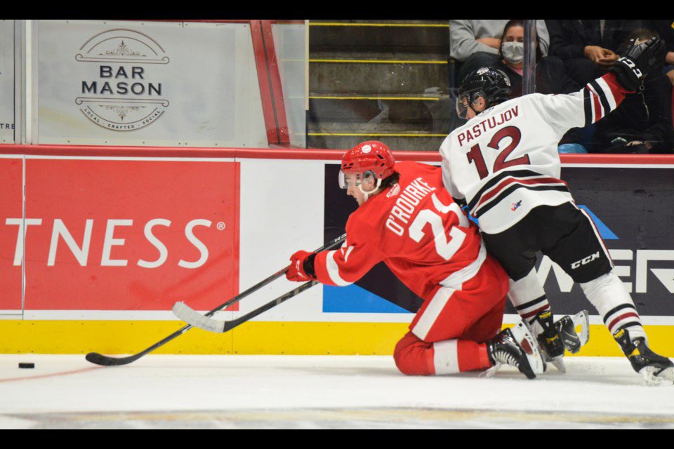 Sasha Pastujov is looking like a steal for the <a href="/AnaheimDucks/">x - Anaheim Ducks</a>. Drafted 3rd round 66th Ovr in the 2021 NHL Draft and is leading the <a href="/OHLHockey/">Ontario Hockey League</a> in scoring with 13 goals, 12 assists for 25 points in 14 games this season with the <a href="/Storm_City/">Guelph Storm</a>. #FlyTogether #Guelphstorm #OHL