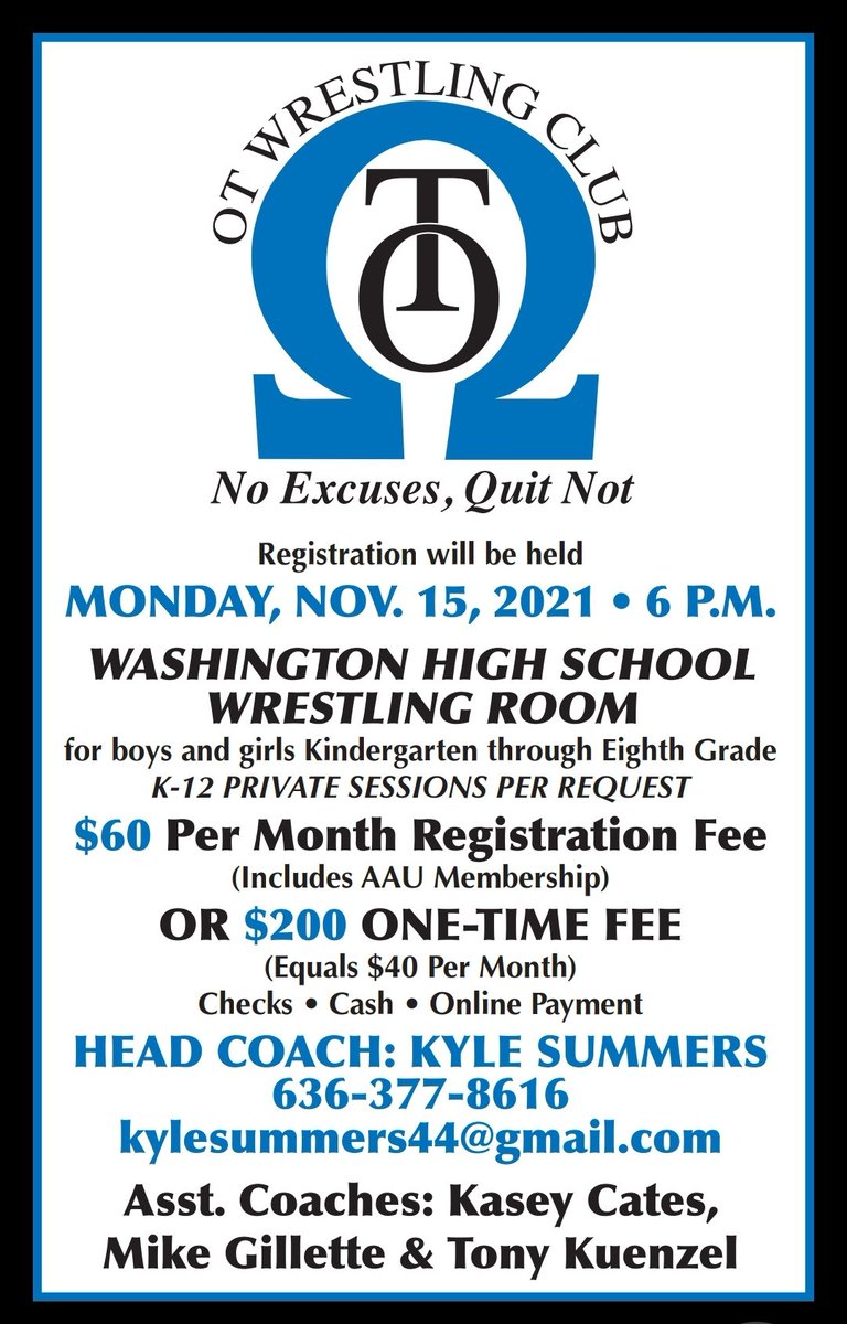 WASHMOWRESTLING's tweet image. New Wrestling Club in WashMo
