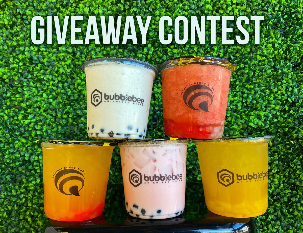 mybubblebeehive's tweet photo. 🎉GIVEAWAY CONTEST! If you know Bubble Bee, you know we love our FUN drink names. We got some new organic boba and yummy organic loose-leaf tea drinks brewing for you soon, so help us name them!
.
To enter in the contest, visit @mybubblebeehive on Instagram! 🐝 https://t.co/gv2ktQUmOq