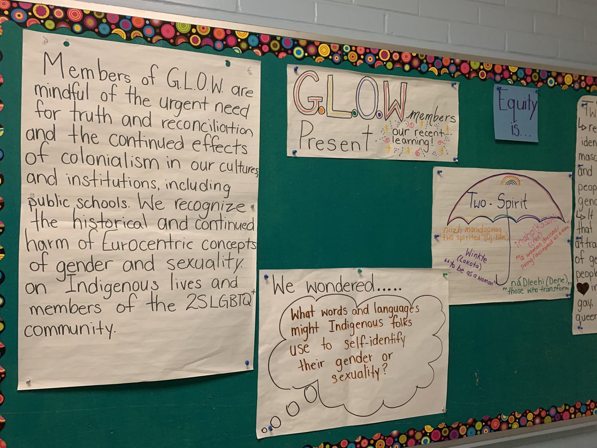 Gale_TDSB's tweet photo. G.L.O.W. @tdsb_amg teaching us how to think abt gender identity &amp; sexuality thru Indigenous perspectives #2spirited ⁦@UIEC_Tdsb⁩ https://t.co/EBt3wEjwXr