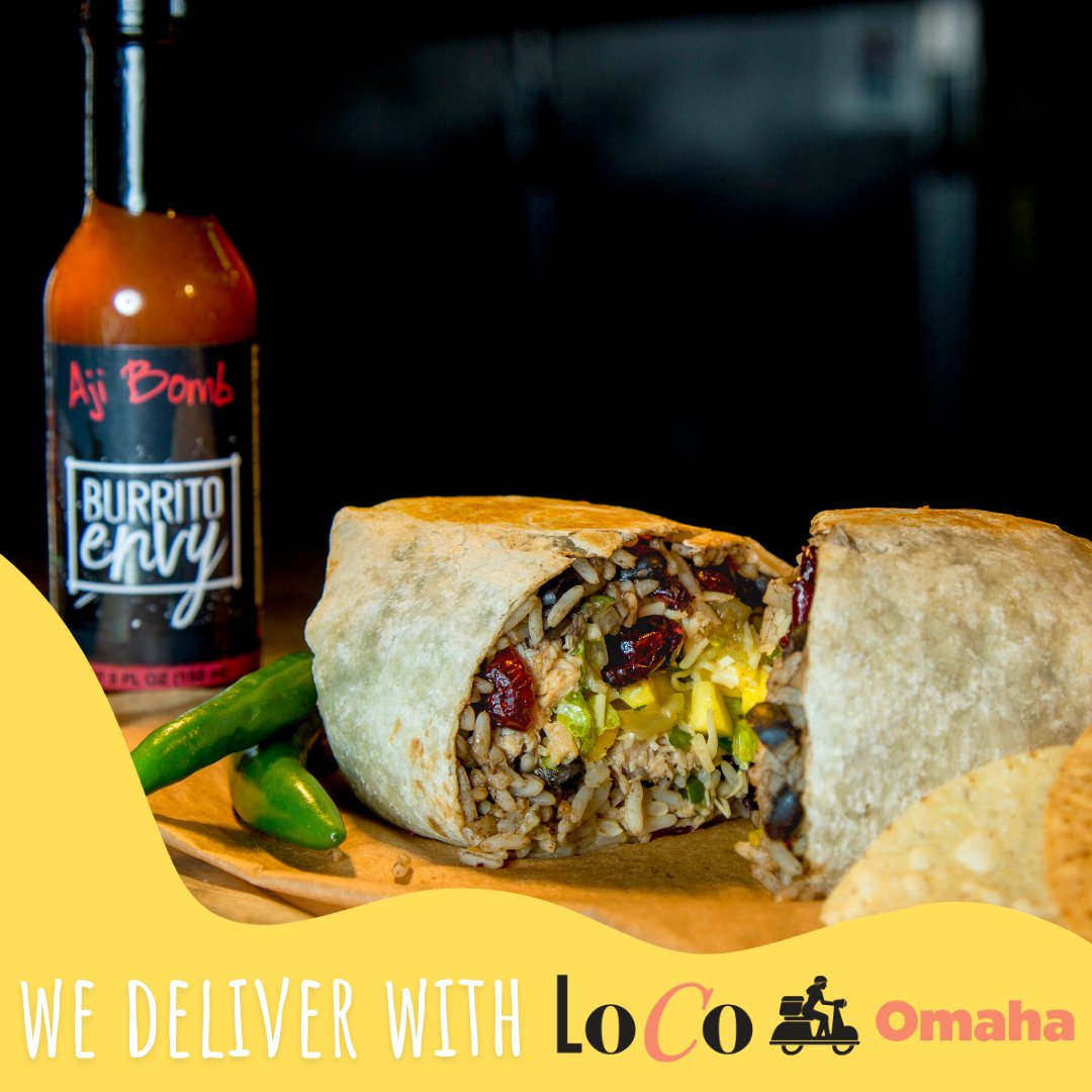 Burrito_Envy's tweet photo. Great news: you can get Burrito Envy delivered to your home, your work, or wherever you're located with LoCo Omaha! Get all of your favorite burritos, sides, and more delivered right to your door. #delivery #burritoenvy #homedelivery #workdelivery #LoCoOmaha https://t.co/8LYMHPLyT4