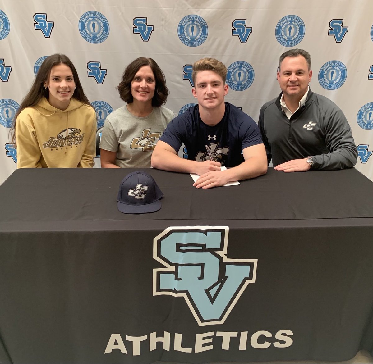 SV_Sports's tweet photo. Tyler Mack ⁦@TheRealTyMack⁩  makes his commitment official to attend Juniata College to study biology and compete on the baseball team. Congratulations Tyler! ⁦@JuniataBaseball⁩ https://t.co/LOFJ8YeLYE