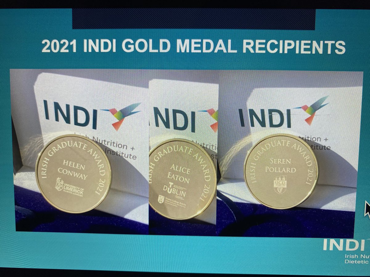 emerging_indi's tweet photo. Congrats to all 3 graduates on winning the @trust_indi 2021 gold medal for UL, TUD/TCD &amp; UCD Dietetics courses. Especially to @emerging_indi member @serenpollard1 🎓🎉 https://t.co/tTG4zt0MNJ