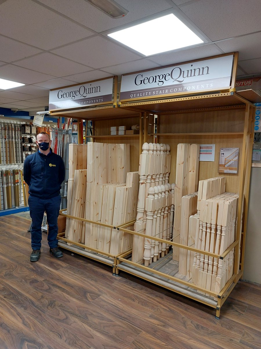 georgequinnltd's tweet photo. In the Bray branch of @ChadwicksIE Colin and the team have a wealth of experience selling #stairparts and plenty of stock #chadwicks #stairrenovation #constructionireland #diyireland #Bray https://t.co/Cov741SpBP
