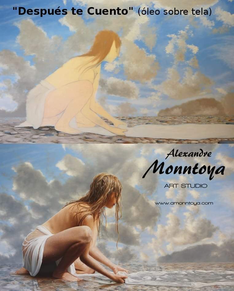 AMonntoya's tweet photo. Remembering details and processes of my previous works. In this case "DESPUES TE CUENTO" (oil on canvas) #art #oleosobretela #oiloncanvas #processes #workinprogress #beforeandafter #beforeandafter #amonntoya #NFTartists #nftcollectors #NFTs #artist #ArtistOnTwitter https://t.co/RYahuCAHy7