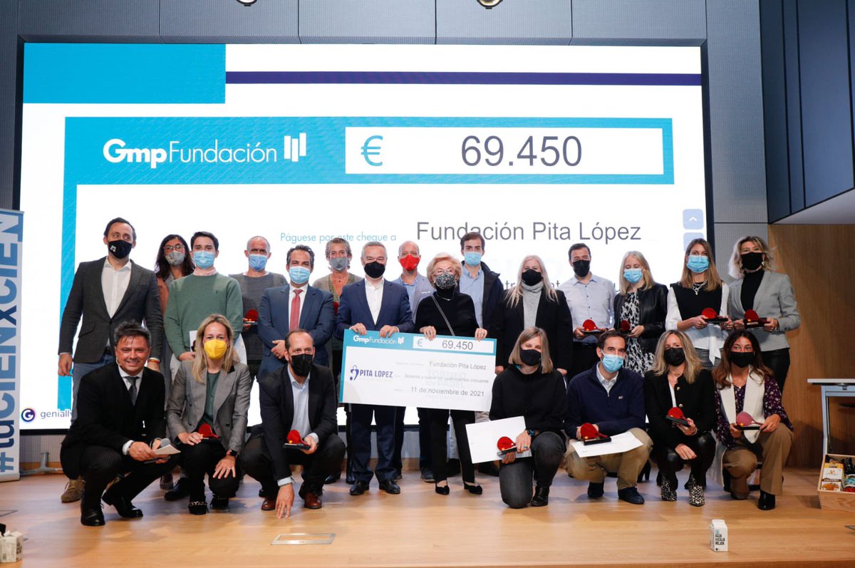 FundacionGmp's tweet photo. Fundación Gmp entrega 69.450 euros recaudados en el 21 º Torneo de Pádel Solidario para Empresas para la puesta en marcha de un centro de rehabilitación para menores con daño cerebral adquirido de @fundacionpita ¡Gracias a las empresas patrocinadoras y colaboradoras! https://t.co/yjOote3jHI