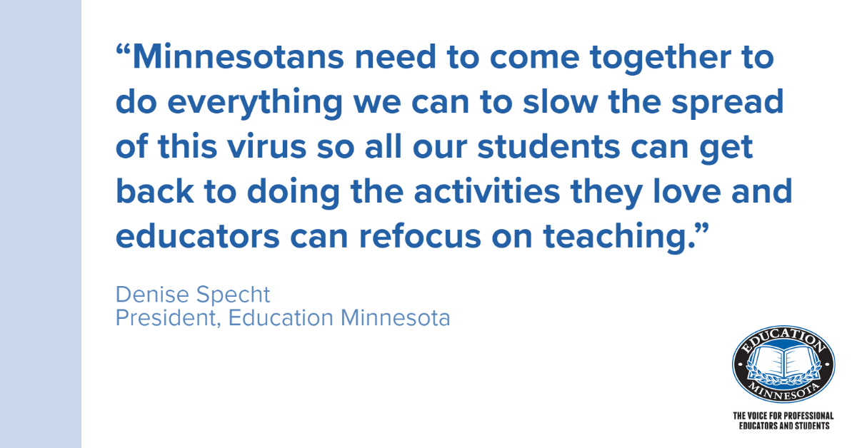 EducationMN's tweet image. BREAKING: Eighth school staff member dies of COVID-19 since Sept. 1; matching total from all last school year edmn.me/3C7gPPM #mnleg #safelearningmn