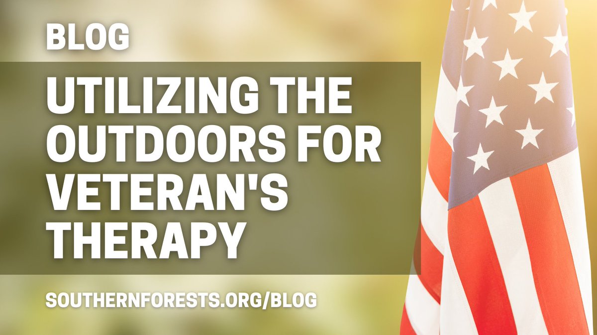 NEW BLOG: bit.ly/3D6p6V9

This #VeteransDay, we are highlighting the amazing role forests and green spaces can play in providing therapeutic experiences for veterans. <a href="/TXForestService/">Texas A&M Forest Service</a> <a href="/FLForestService/">Florida Forest Service</a> <a href="/FDACS/">Florida Dept. of Agriculture & Consumer Services</a> <a href="/HealthyTreesHL/">Healthy Trees, Healthy Lives</a>  #SouthernForests #ForestProud