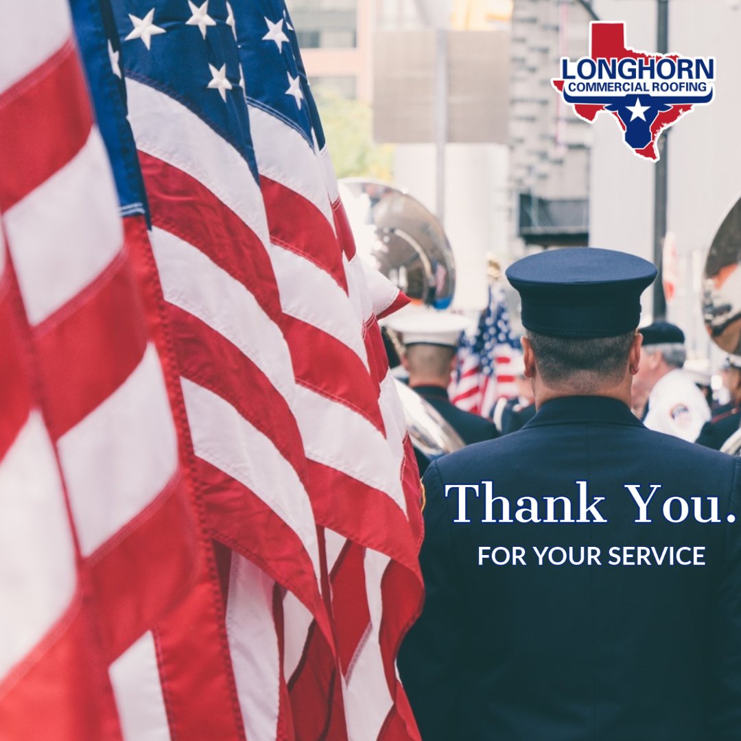 LonghornCommer1's tweet photo. “As we express our gratitude, we must never forget that the highest appreciation is not to utter words, but to live by them.” - JFK

#veteransday #veteran #USA #Texas #roofing #construction #TX #commercialroofing #work #business #rooftop #employer #thankyou #service https://t.co/yZkI30IWru
