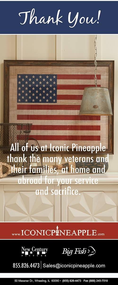 BigFishArt's tweet photo. A heartfelt Thanks to all Veterans and Their Families.
www .iconicpineapple.com #interiordesigners #veteransday #flagart #casualluxuary #americana #veterans #nauticalart #homeaccentstoday #thibaut #transitionaldesign #iconicpineapple #contemporaryart #canvasart https://t.co/5mVvdddTkh