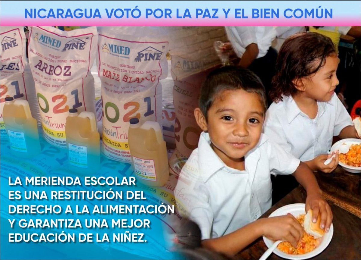 Yo no desperdicie mi voto, lo hice para que la merienda escolar no le falte a la niñez nicaragüense y garantizar una mejor educación para ellos, voté por la paz y el bien común
#DanielSiempreAlFrente
#DanielYElPuebloPresidentes
#TE21