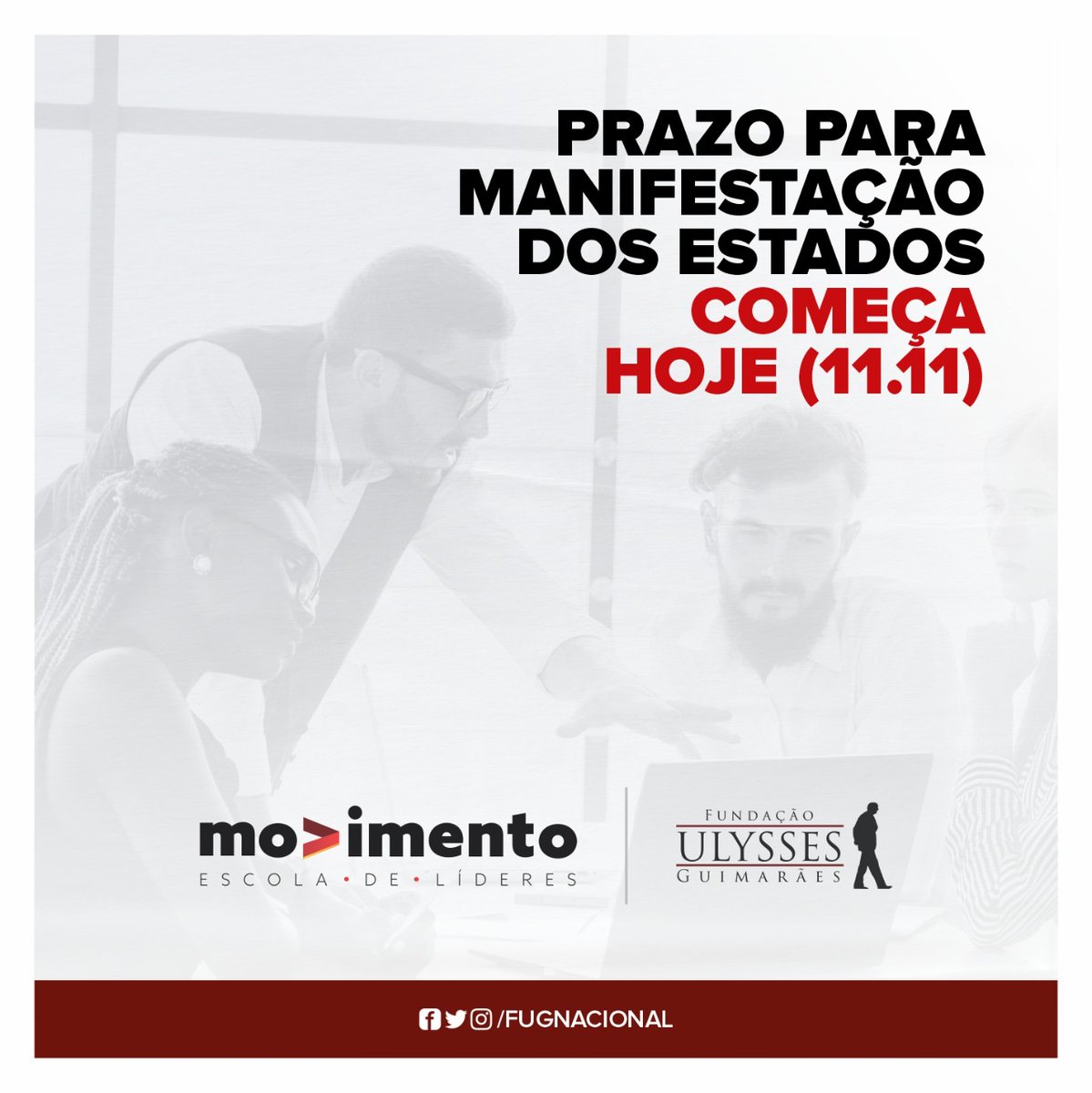 fugnacional's tweet photo. O prazo de manifestação para os estados que desejam organizar turmas do projeto "Escola de Líderes" começa hoje e vai até dia 24/11. Leia o edital no site da FUG e não fique fora dessa. https://t.co/dT1tThMgpT