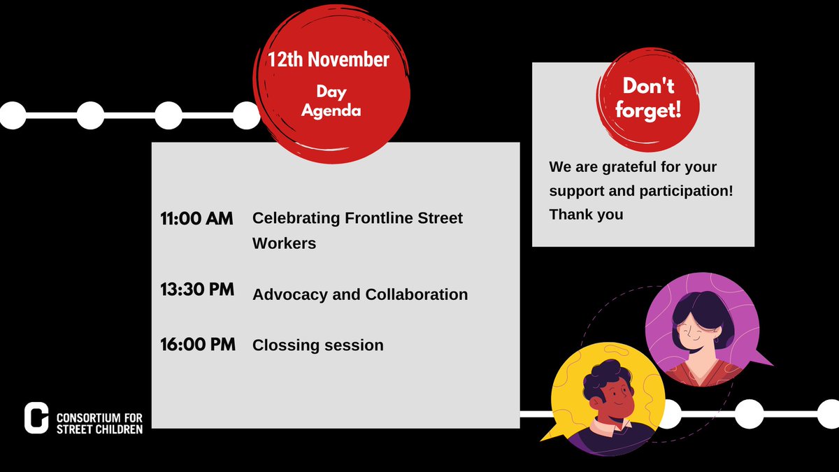 streetchildren's tweet photo. 🔚Closing with a special highlight tomorrow as we celebrate frontline workers for #streetchildren

Last day of our #CSCNetworkForum2021 - our most didactic and comprehensive event to date! https://t.co/MwCLiwarIm