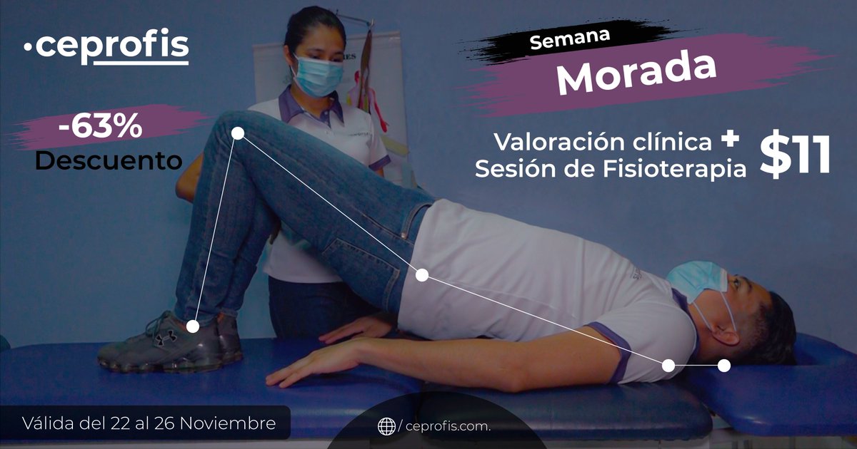 CE_PRO_FIS's tweet photo. Llegó la Semana Morada de Ceprofis🟣⚫️
☑Nuestra #SemanaMorada del 22 al 26 noviembre👏 Trae consigo las mejores sorpresas para nuestros pacientes💜 
👉Atentos que vienen más promociones🥳🤩 
Si deseas saber más información👇
 #whatsApp: 8371-6578
#Estelí 8929-5166 https://t.co/5xZepaPjgT