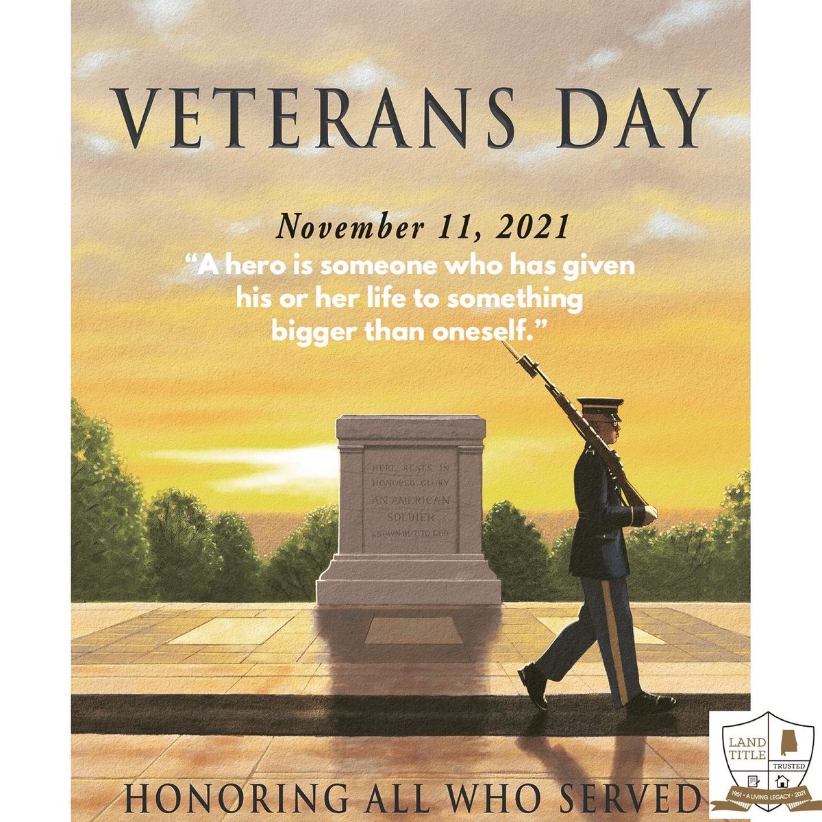 LandTitleCo's tweet photo. Thank you to all our #Veterans out there, especially our #fearlessleader @billfmiller #Freedom isn’t free. #veteransday #america #landtitlefam #landtitleagent #since1951 #70years #titleinsuranceexperts  #homeiswhereyouLand #strongertogether  #wevegotyoucovered 🇺🇸🇺🇸🇺🇸 https://t.co/nAVPOqdSBY