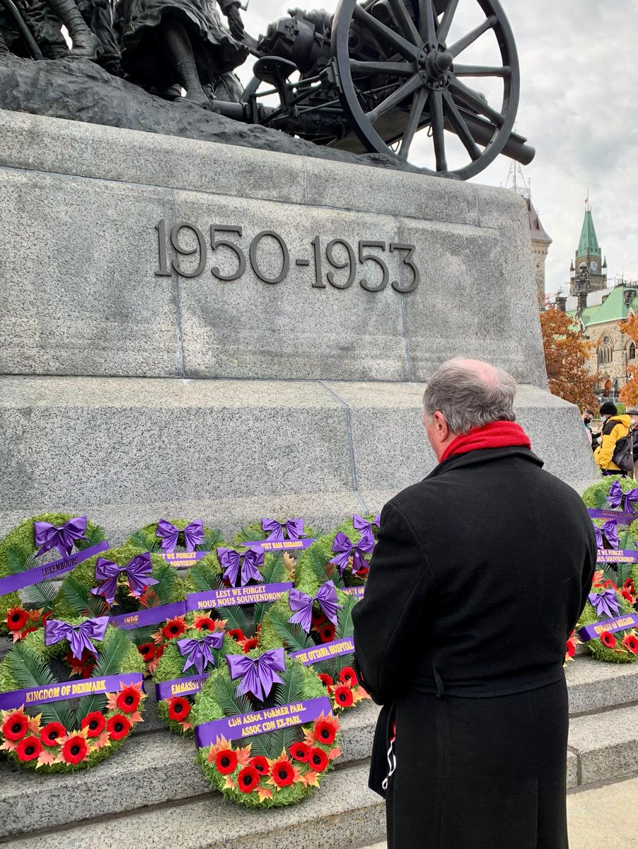 I will always attend the Nov. 11 ceremony. remembering uncles  who fought in wars so long ago. Today was extra special in representing ⁦<a href="/exparl/">CAFP / ACEP</a>⁩-The Canadian Association of Former Parliamentarians . Many former MP’s &amp; Senators were on the front lines . We will never forget.