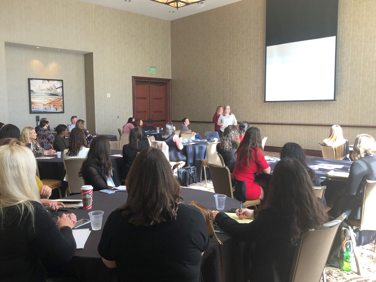 ENTEK_extruders's tweet photo. Happening now! Our own Tammy Straw, CTSM and Melissa Jensen-Morgan are presenting on Project Management to a packed house at the @plasticsnews Women Breaking the Mold conference in Austin, Texas! #WBMForum #plastics #WBTM #conference #womenempowerment #projectmanagement https://t.co/siIIr8KGuP