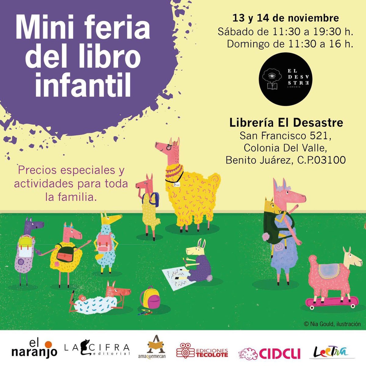 TopNewsFamily's tweet photo. #LÁNZATE
#TopCDMX
A falta de #FeriadelLibroInfantil #FILIJ, distintas editoriales especializadas en #literaturainfantil se han organizado para reunirse en la Mini Feria del Libro, este #findesemana en: https://t.co/NLLQvytCGe
#libros #LIJ https://t.co/k92StpQiuo