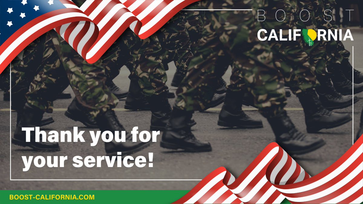 BoostCalifornia's tweet image. This #VeteransDay, we thank those who have served our nation. Boost California supports our veterans and is proud that the #cleanenergy industry offers plentiful employment opportunities for civilian life.