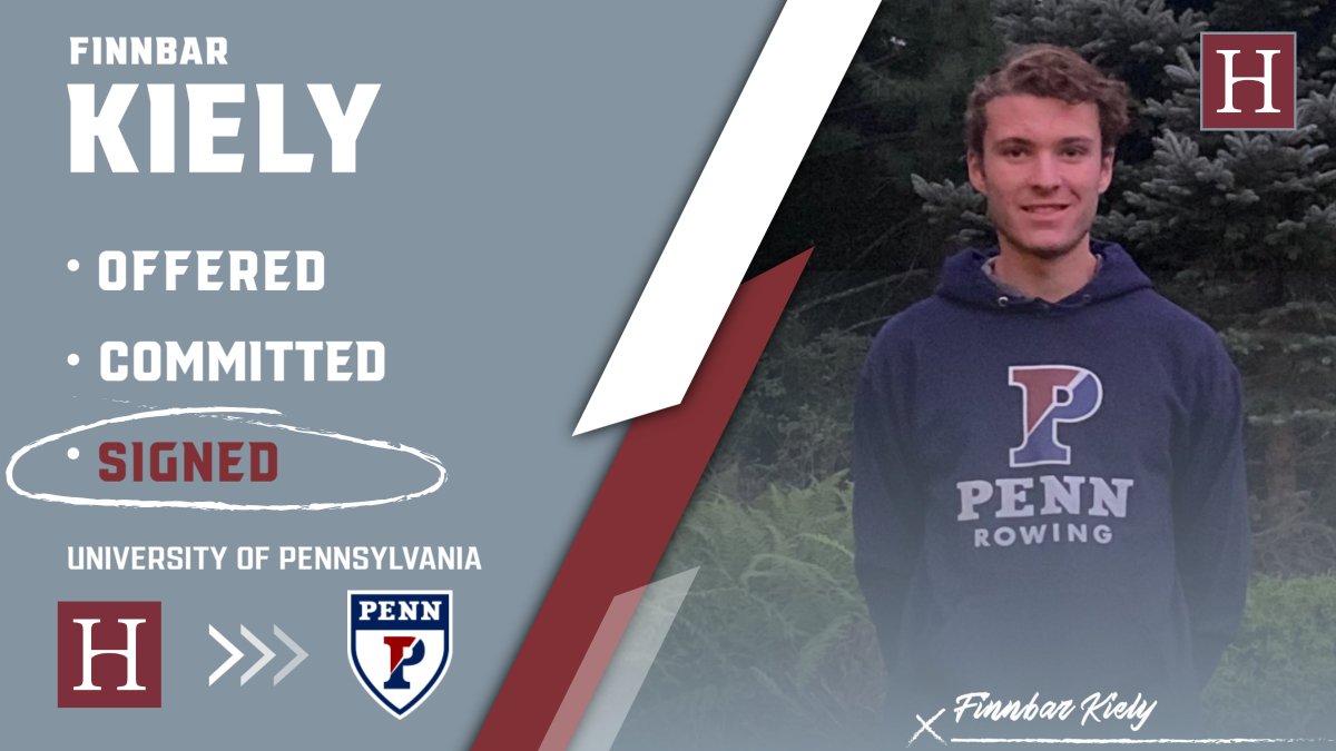 HopScores's tweet photo. A big shoutout to Finn Kiely, who signed his National Letter of Intent last night!  He will be rowing for UPenn next year! @Hopkins1660 #GoHopCT #YeahHop #ctrowing https://t.co/1MkeNUcTTh