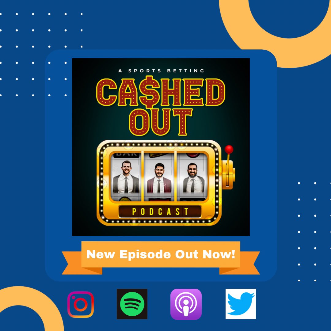 CashedOutPod's tweet image. New week, new episode! This week the boys reflect on a wild NFL week 9, and look forward to an exciting week 10! Plus, a look behind the curtain! #sports #Gambling #sportsbettingpicks #nfl #OBJ
