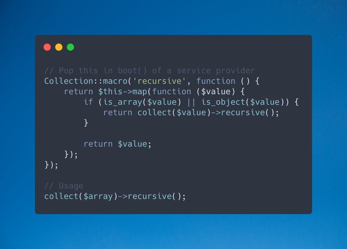 Add a recursive() macro to convert an array including its children to Collections