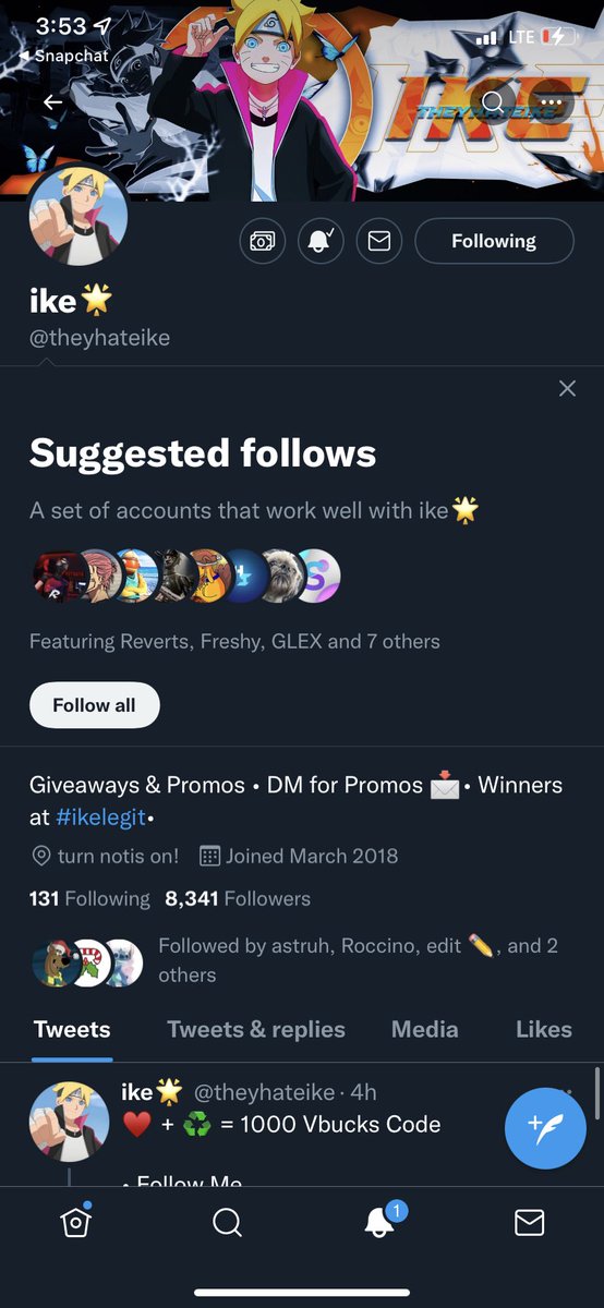 BladezyPooh's tweet photo. @roccino3 @MrBigsGaming @theyhateike @SL1K_Eagle @1bvdodo @devkrishna2612 @MrBlakay Done https://t.co/eqYLJs6QlH