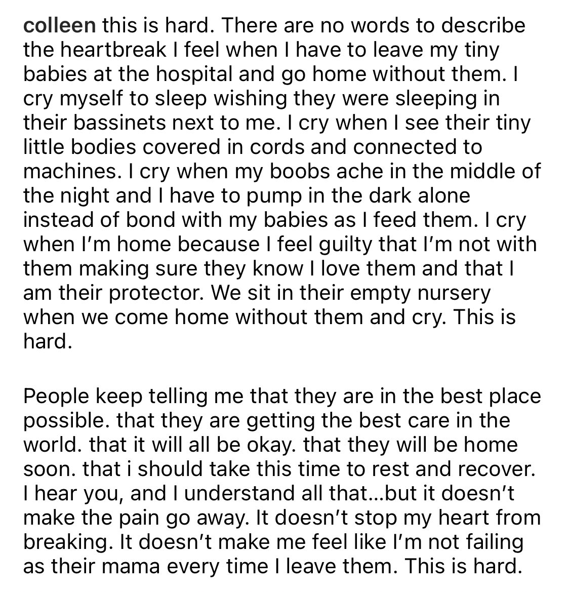 ColleenB123's tweet photo. this is hard. https://t.co/wJd2qBmsQ2