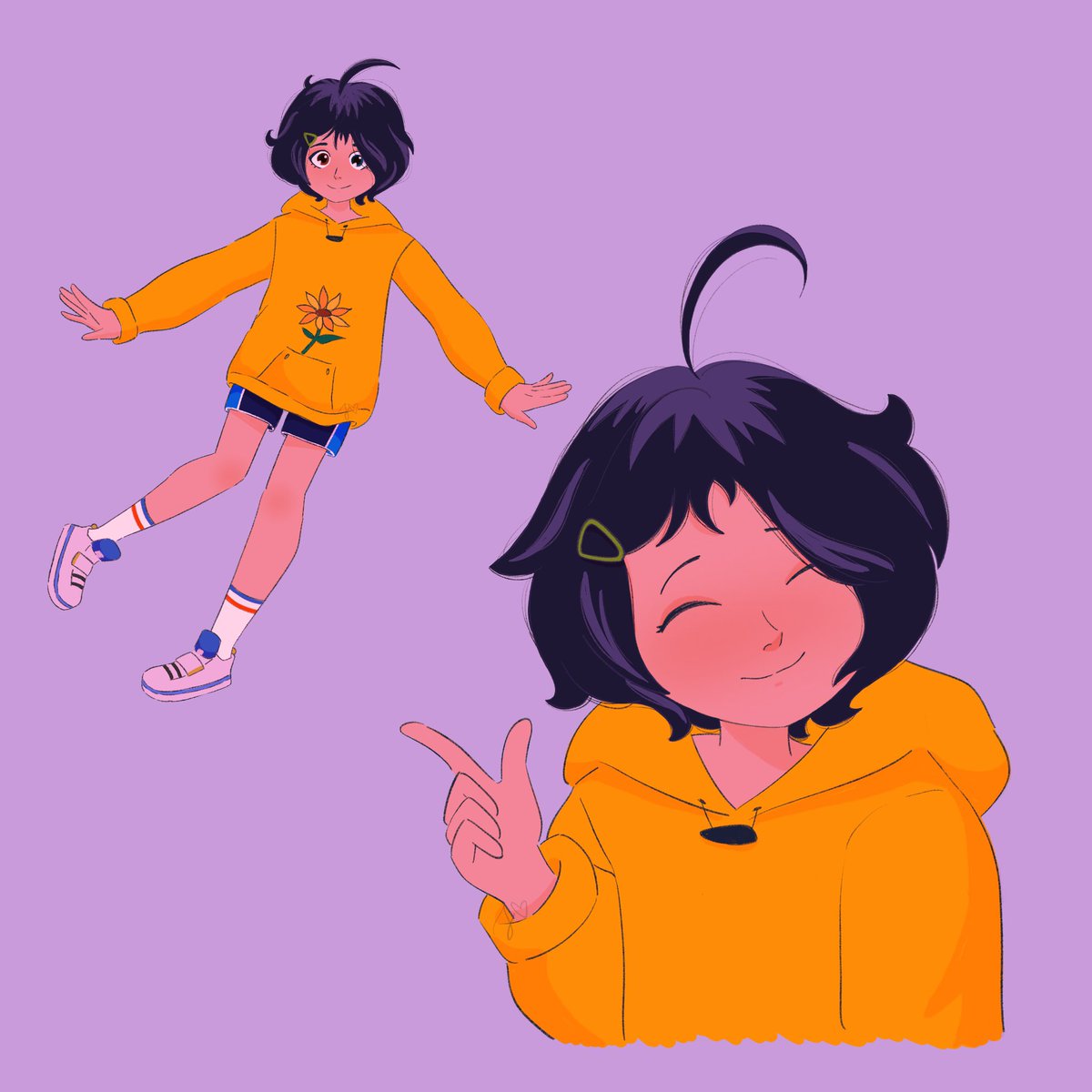 sunfleurart's tweet photo. some wonder egg priority fanart!!

#wondereggpriority #wonderegg #wep #aiohto #aiooto #kotobukiawano #fanart #illustration #blackartist #drawingwhileblack #procreate #digitalart https://t.co/jjUu4Jkdhz
