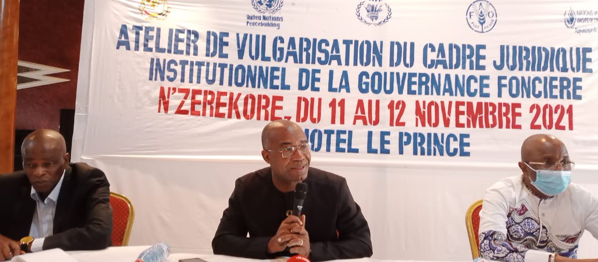 Onudhguinee's tweet photo. 11/11/2021: Atelier de de vulgarisation du cadre juridique et institutionnel de la gouvernance foncière.
Projet #PAMGUINEE-@FAOGuinee -@Onudhguinee @GuineeOneUN https://t.co/wzis96QQ9Q