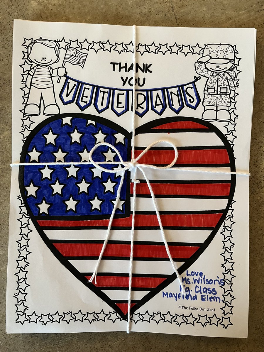 Jeni__Wilson's tweet photo. We LOVED our visit from @KingmaineII and making cards to celebrate our veterans! #ThankYou @MayfieldTweets https://t.co/N9h9N9cqiW