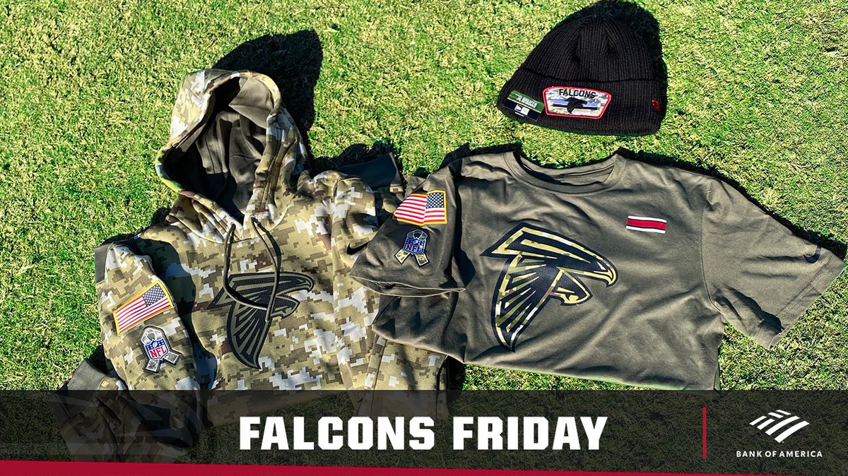 AtlantaFalcons's tweet photo. We #SaluteToService on this #FalconsFriday!

RT for your chance to win this gear ⤵️ https://t.co/cojGM6l4Is