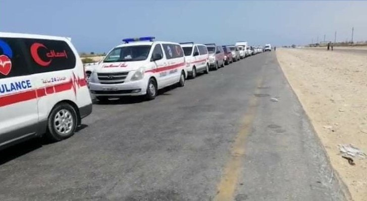 ⛔ منفذ راس اجدير

السماح بدخول سيارات الإسعاف الليبية إلى تونس 🇹🇳.

د. حيدر السائح
مدير المركز الوطني لمكافحة الأمراض