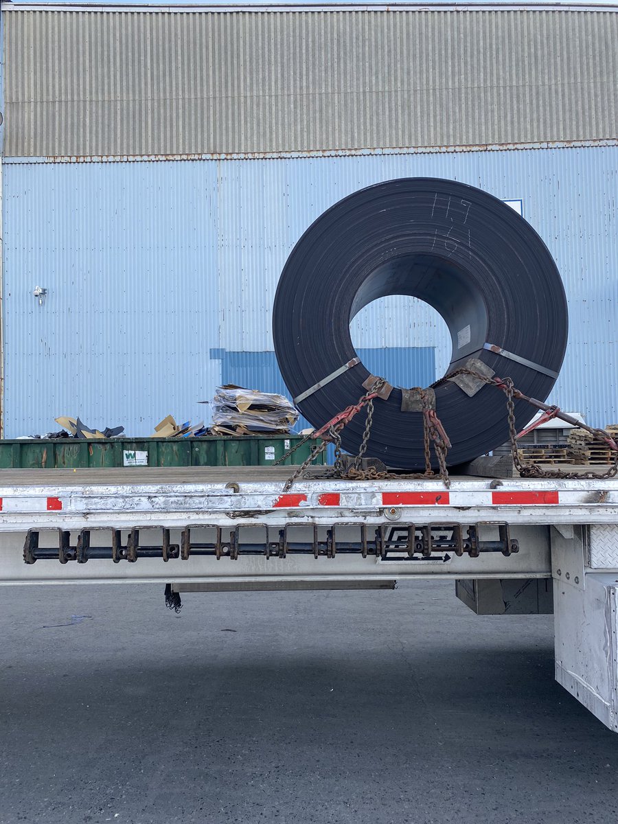 My first official load as a fully licensed CDL class A holder. 26k lbs of steel coil to Chicago, IL from Gloucester City, NJ