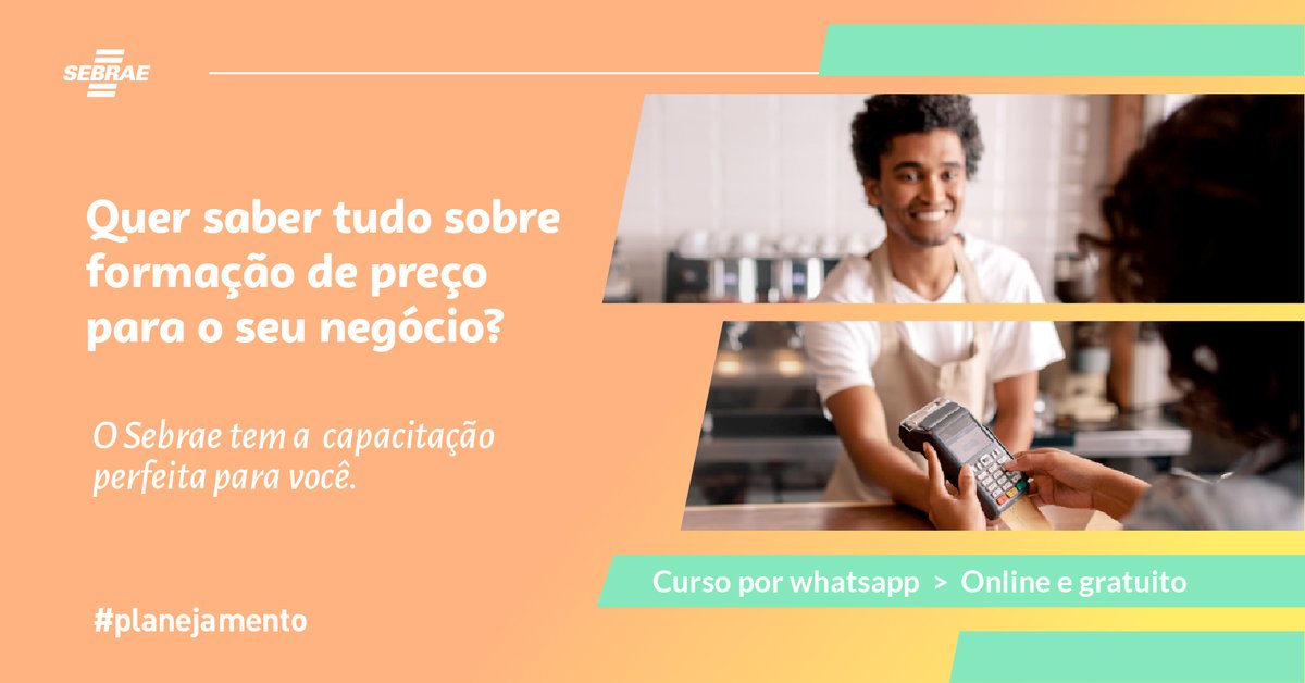 sebrae's tweet image. Neste curso, totalmente online e gratuito, o Sebrae te ajuda na classificação dos seus gastos. Assim você pode aplicar a formação de preços mais adequada para o seu tipo de negócio. Acesse: bit.ly/cursoformacaop… #CursoSebrae #Capacitação