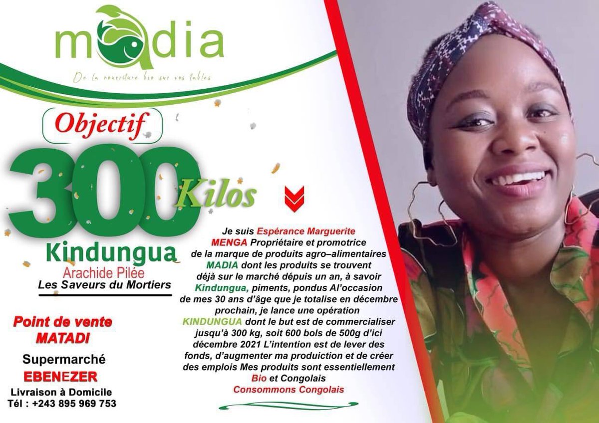 MadiaSarl's tweet photo. Je suis nouvelle sur Twitter et j’ai un objectif à atteindre. 

@leParrainRDC fula ngai https://t.co/QVQaLgRacg