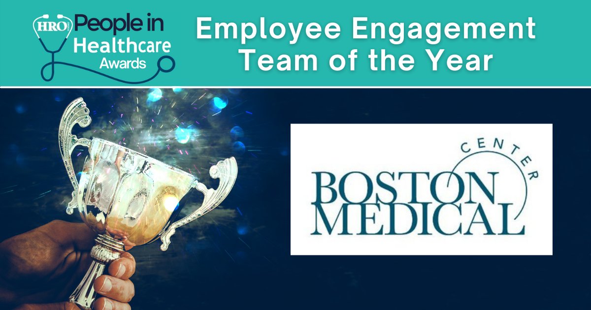 HROToday's tweet photo. #HROToday's 2021 #Healthcare #EmployeeEngagement team of the year goes to... @The_BMC! Congratulations!!

#PeopleInHealthcare #HR #HRLeadership https://t.co/EtWlyfUlGX