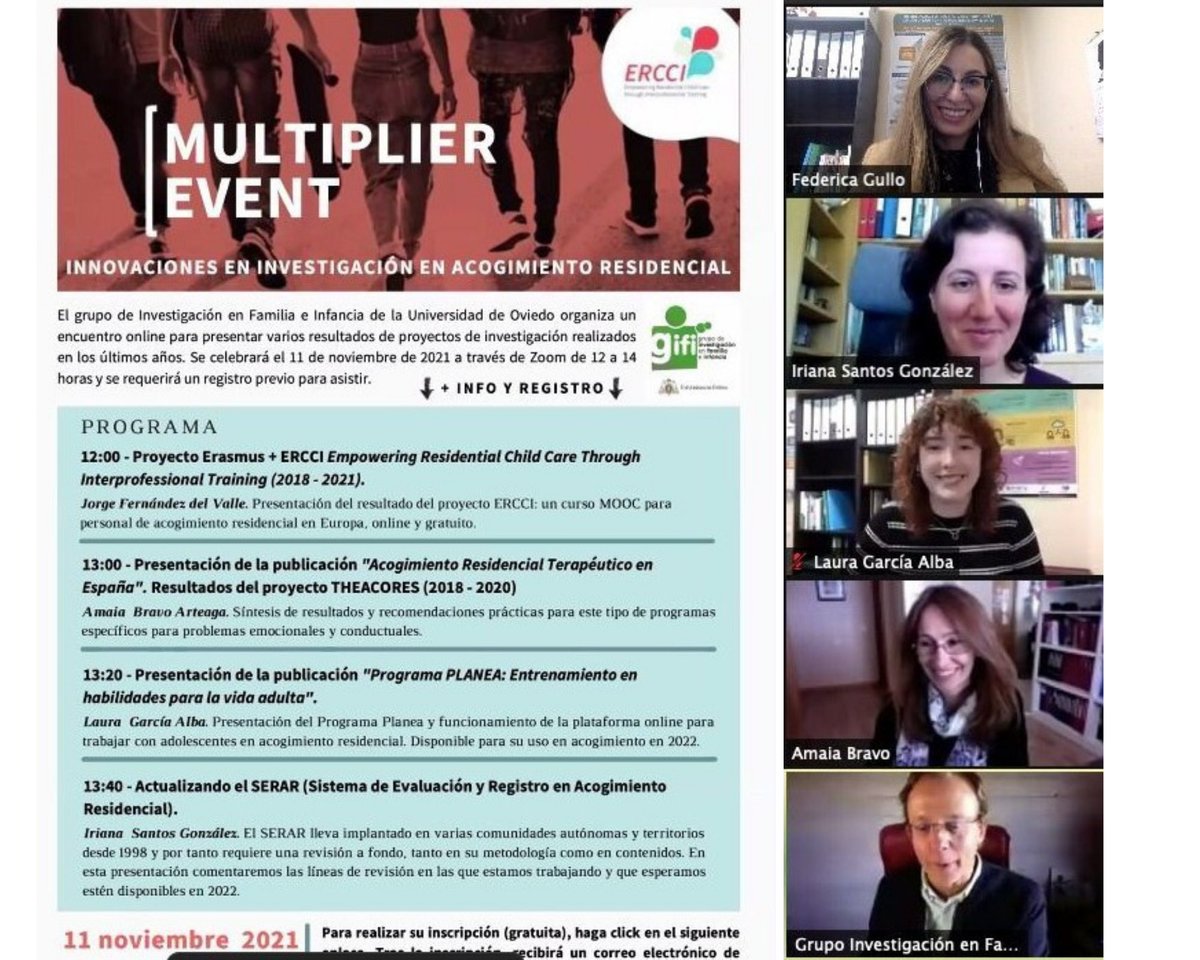 Great working morning in the multiplier event from ERCCI project, with the interventions of <a href="/jorgefdelvalle/">Jorge Fernandez</a>, Amaia Bravo, @laugarciaalba and @SantosIriana_UC, with <a href="/federicagullo/">Federica Gullo</a> moderating. More than 200 live attendees. Thanks to all! 
#ERCCIproject