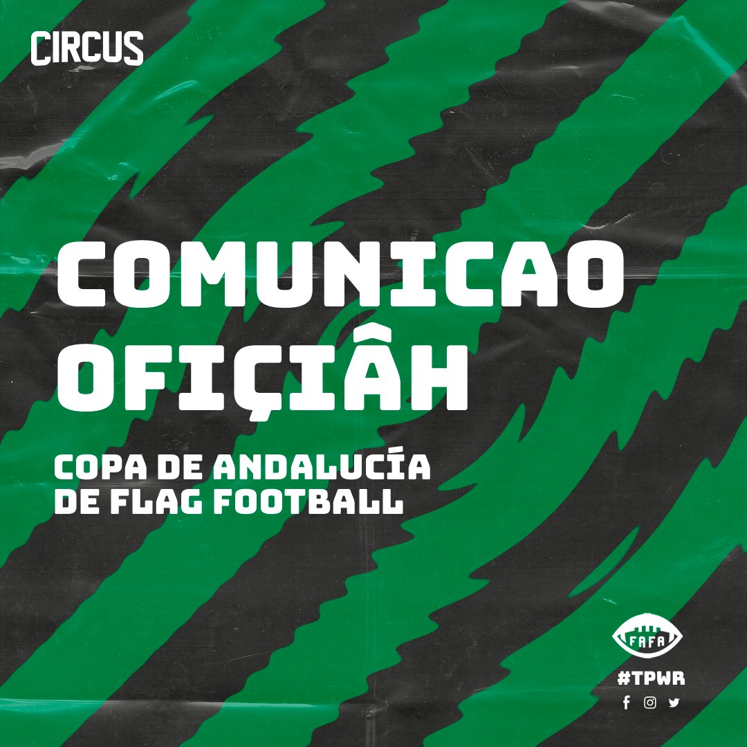 montillacircus's tweet photo. 💚Vamos a la Copa de Andalucía!!🤍

📅 El próximo 20 de Noviembre en Córdoba disputaremos el torneo organizado por @FAFA_Andalucia 

"Damâ y cabayerô er Çirco biene a nuêttra tierra, ¿te lo bâ a perdêh?"

🎪#TPWR #Çircû
#flagfootball #flag #football #montilla #andalucia #spain https://t.co/q4yPGHZuYy