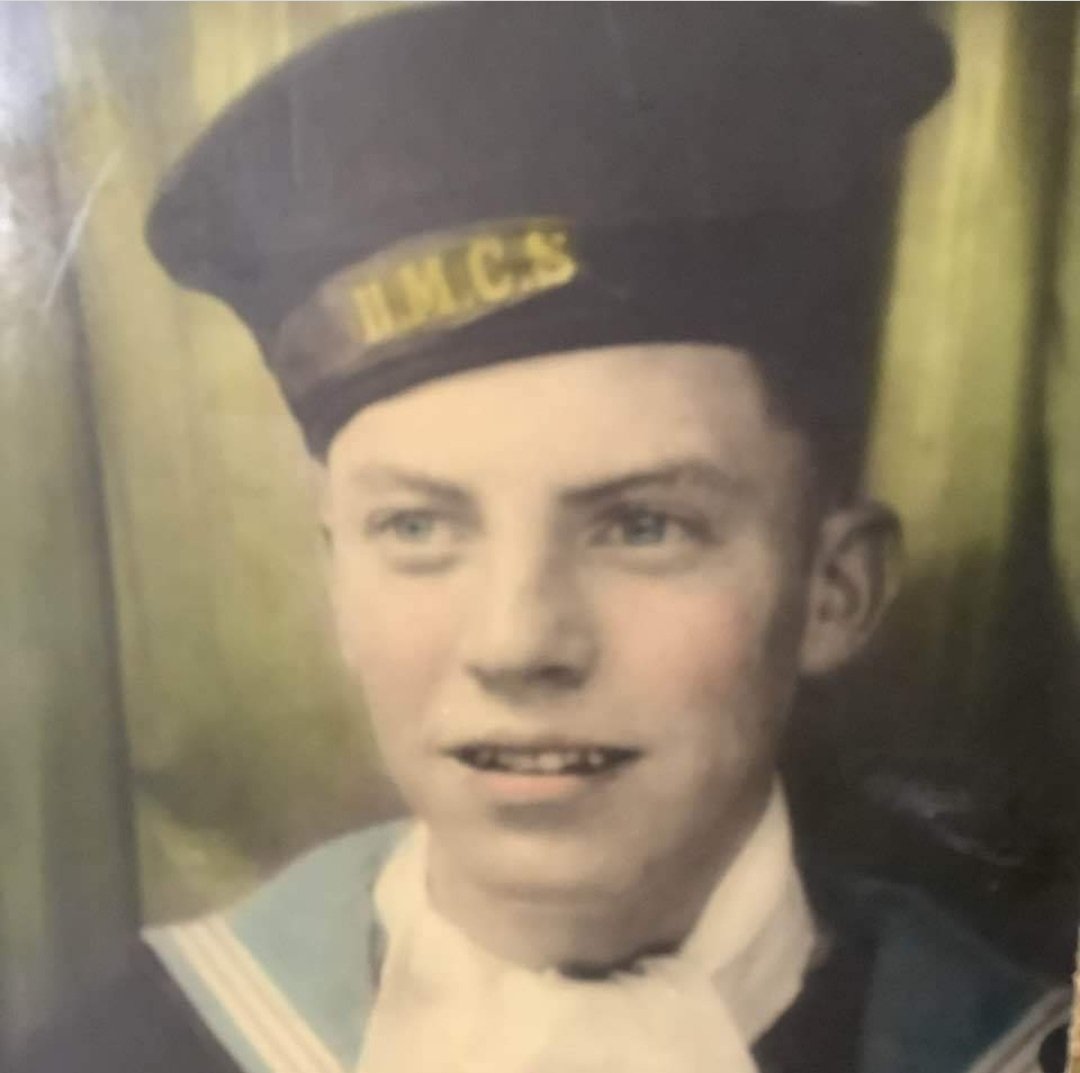 My Grandpa lied about his age. Not to get in to a bar to grab a beer or get smokes, but to line up for his country and serve. #LestWeForget #RemembranceDay #WeWillRememberThem 

He looks way too young

PA: he may have and most likely lied about his age to get a beer