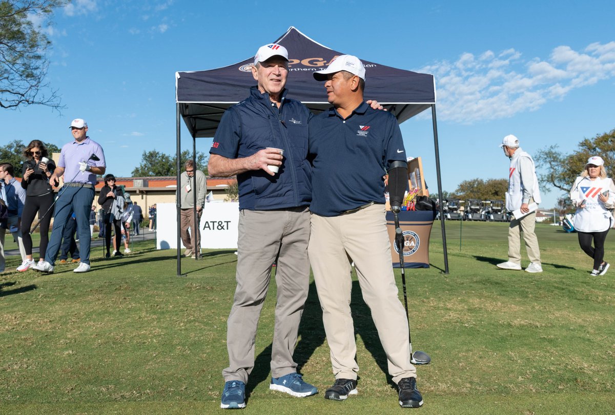 TheBushCenter's tweet photo. We're wrapping up an incredible 2021 Bush Institute #WarriorOpen! Stay tuned to find out who our Warrior Cup Champion is. https://t.co/rWbypnb9rD