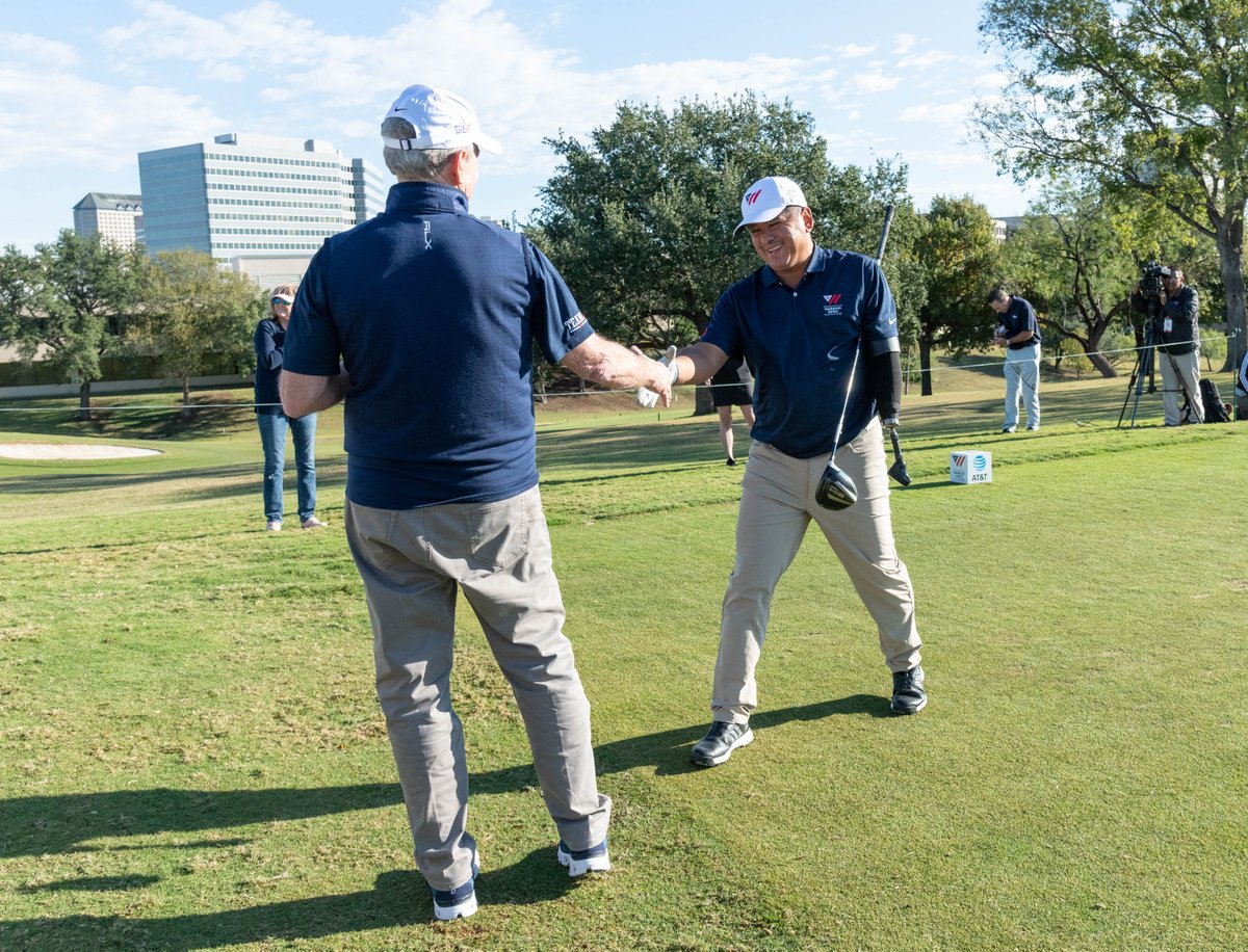 TheBushCenter's tweet photo. We're wrapping up an incredible 2021 Bush Institute #WarriorOpen! Stay tuned to find out who our Warrior Cup Champion is. https://t.co/rWbypnb9rD