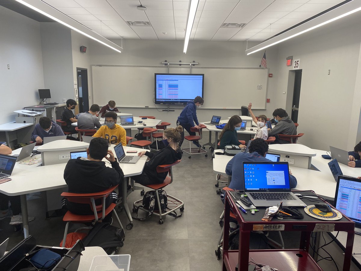 MrMilonas's tweet photo. Great day of practice before @CyberPatriot Round 2. Students are super excited to get points! Can’t wait to see what’s in store for us this weekend. #gorbrbucs #cyberpatriot #njcyberstrong @rbrhs https://t.co/0HAgUzPhxv