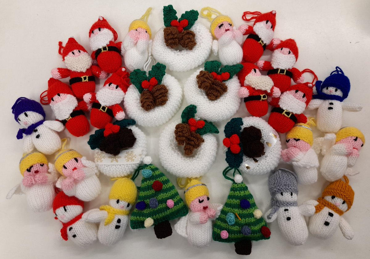 Christmas is just around the corner. Come and check out the amazing selection of gifts we have in stock, which this year includes a variety of hand knitted tree decorations. Priced at £2.50 each, or five for £10.00. Get down to the shop quick, to avoid disappointment.