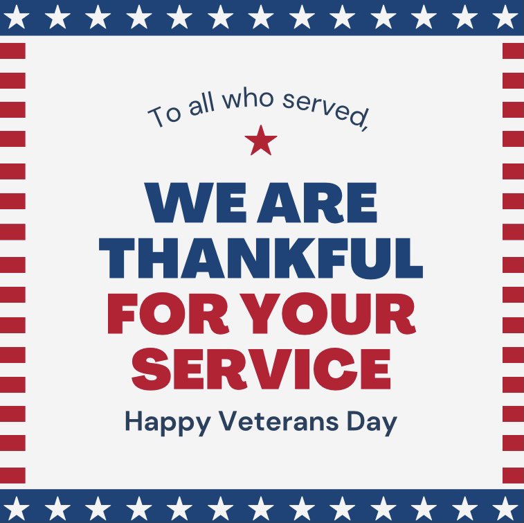 TAMUDivComm's tweet photo. Happy Veterans Day to all those who have served! We thank you for your service and sacrifice today, and everyday. 🇺🇸 https://t.co/rJ2ezqPlvl